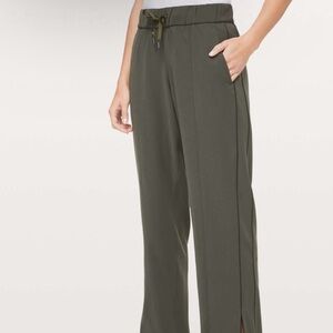 Lululemon On the Right Track Pant
Dark Olive / Black  side 6